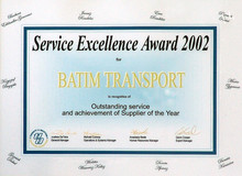 Obraz  Service Excellence Award 2002